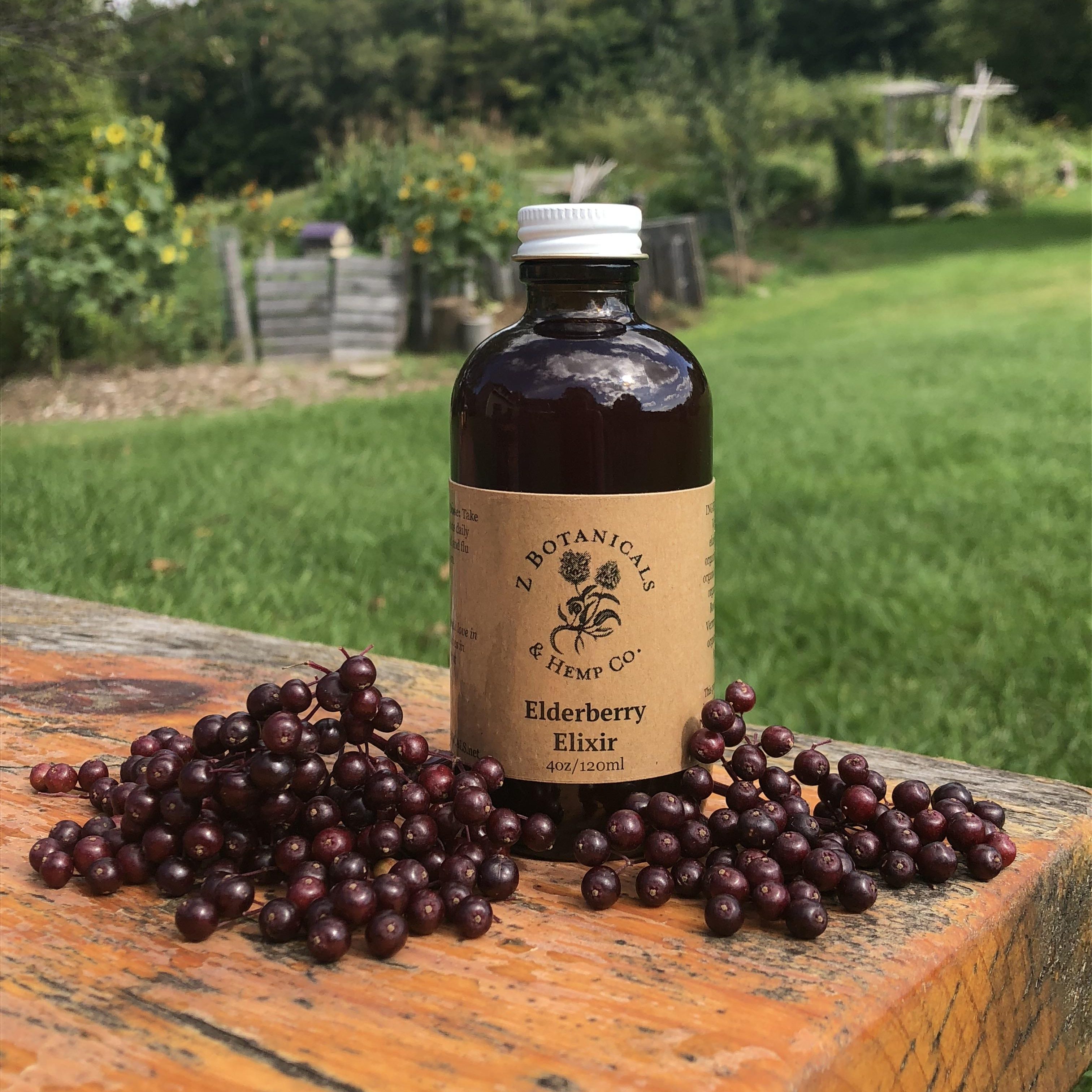 Elderberry Elixir, 4oz Z Botanicals and Hemp Co.